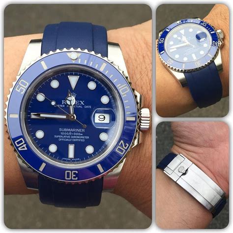 rolex submariner rubber band|Rolex Submariner band replacement.